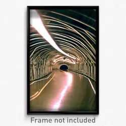 Pixel Art Poster - Wiry Tunnel (8 Bit Psychedelic Trippy Weird Video Game Print)