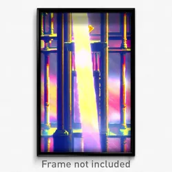 Pixel Art Poster - Sweet Chantry (8 Bit Psychedelic Trippy Video Game Print)