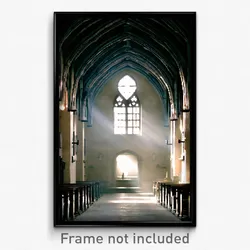 Pixel Art Poster - Empty Friary (8 Bit Psychedelic Trippy Video Game Print)