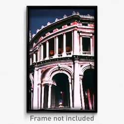 Pixel Art Poster - Remarkable Italian Architecture (8 Bit Video Game Print)