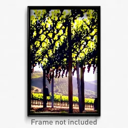 Pixel Art Poster - Bold Vineyard (8 Bit Psychedelic Trippy Video Game Print)