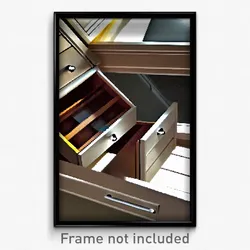 Pixel Art Poster - Colossal Drawer (8 Bit Psychedelic Trippy Video Game Print)