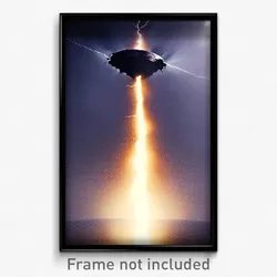 Pixel Art Poster - Dramatic Bolt Hole (8 Bit Psychedelic Video Game Print)
