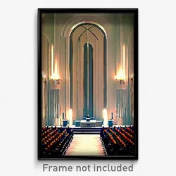 Pixel Art Poster - Complex Dais (8 Bit Psychedelic Trippy Video Game Print)