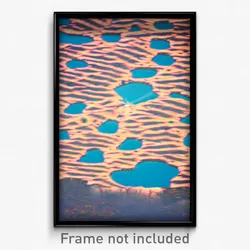 Pixel Art Poster - Uneven Atoll (8 Bit Psychedelic Trippy Video Game Print)