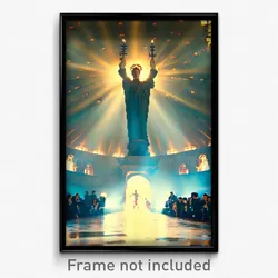 Pixel Art Poster - Energetic Hermitage (8 Bit Psychedelic Video Game Print)
