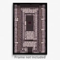 Pixel Art Poster - Warlike Tile (8 Bit Psychedelic Trippy Video Game Print)