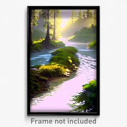 Pixel Art Poster - Unknown Brook (8 Bit Psychedelic Trippy Video Game Print)