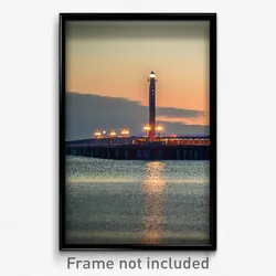 Pixel Art Poster - Monumental Jetty (8 Bit Psychedelic Trippy Video Game Print)