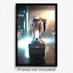 Pixel Art Poster - Metallic Blender (8 Bit Psychedelic Trippy Video Game Print)