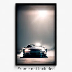 Pixel Art Poster - Elegant Backdrifting (8 Bit Psychedelic Video Game Print)