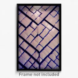 Pixel Art Poster - Menacing Tile (8 Bit Psychedelic Trippy Video Game Print)
