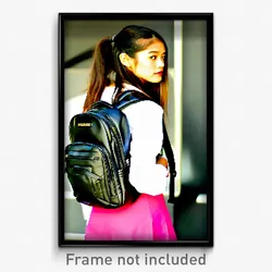 Pixel Art Poster - Flawless Backpack (8 Bit Psychedelic Trippy Video Game Print)