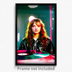 Pixel Art Poster - Stained Vinyl (8 Bit Psychedelic Trippy Video Game Print)