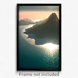 Pixel Art Poster - Agitated Archipelago (8 Bit Psychedelic Video Game Print)