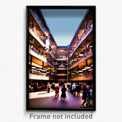 Pixel Art Poster - Crowded Barbican (8 Bit Psychedelic Trippy Video Game Print)