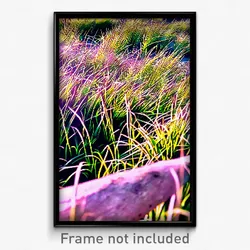 Pixel Art Poster - Unkempt Grass (8 Bit Psychedelic Trippy Video Game Print)