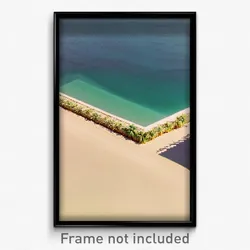 Pixel Art Poster - Square Seascape (8 Bit Psychedelic Trippy Video Game Print)