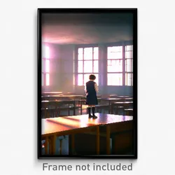 Pixel Art Poster - Worldly School (8 Bit Psychedelic Trippy Video Game Print)