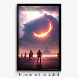 Pixel Art Poster - Infinite Fief (8 Bit Psychedelic Trippy Video Game Print)