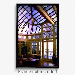 Pixel Art Poster - Extra Large Conservatory (8 Bit Psychedelic Video Game Print)