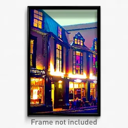 Pixel Art Poster - Major Pub (8 Bit Psychedelic Trippy Weird Video Game Print)