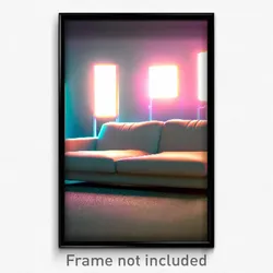 Pixel Art Poster - Pure Couch (8 Bit Psychedelic Trippy Weird Video Game Print)
