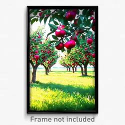 Pixel Art Poster - Clean Orchard (8 Bit Psychedelic Trippy Video Game Print)