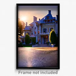 Pixel Art Poster - Admirable Mansion (8 Bit Psychedelic Trippy Video Game Print)