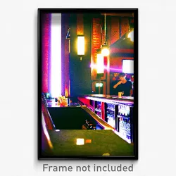 Pixel Art Poster - Conventional Bar (8 Bit Psychedelic Trippy Video Game Print)