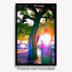 Pixel Art Poster - Nifty Park (8 Bit Psychedelic Trippy Weird Video Game Print)
