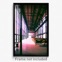 Pixel Art Poster - Striking Warehouse (8 Bit Psychedelic Video Game Print)