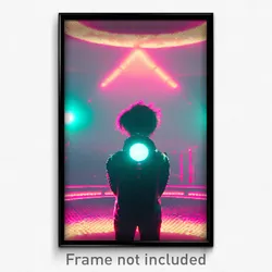 Pixel Art Poster - Zany Void (8 Bit Psychedelic Trippy Weird Video Game Print)
