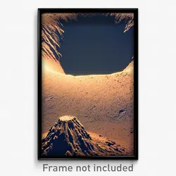 Pixel Art Poster - Dirty Crater (8 Bit Psychedelic Trippy Video Game Print)