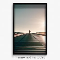 Pixel Art Poster - Infinite Track (8 Bit Psychedelic Trippy Video Game Print)