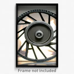 Pixel Art Poster - Gray Wheel (8 Bit Psychedelic Trippy Weird Video Game Print)