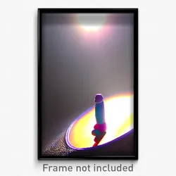 Pixel Art Poster - Vibrating Plateau (8 Bit Psychedelic Trippy Video Game Print)