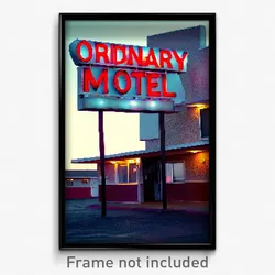 Pixel Art Poster - Ordinary Motel (8 Bit Psychedelic Trippy Video Game Print)