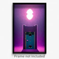 Pixel Art Poster - Little Bolt Hole (8 Bit Psychedelic Trippy Video Game Print)