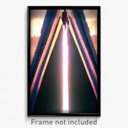 Pixel Art Poster - Narrow Arrowslit (8 Bit Psychedelic Trippy Video Game Print)