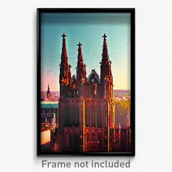 Pixel Art Poster - Vast Cologne (8 Bit Psychedelic Trippy Video Game Print)