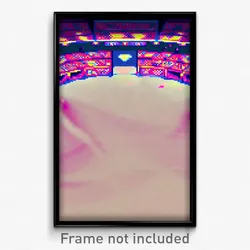 Pixel Art Poster - Distorted Arena (8 Bit Psychedelic Trippy Video Game Print)