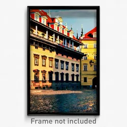 Pixel Art Poster - Tidy Prague (8 Bit Psychedelic Trippy Weird Video Game Print)