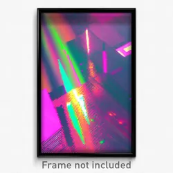 Pixel Art Poster - Glitch Art Principality (8 Bit Psychedelic Video Game Print)