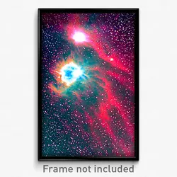 Pixel Art Poster - Brisk Nebula (8 Bit Psychedelic Trippy Video Game Print)
