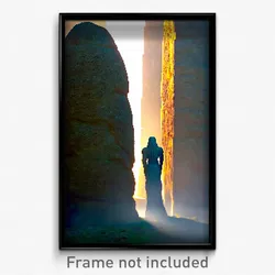 Pixel Art Poster - Imaginative Menhir (8 Bit Psychedelic Video Game Print)