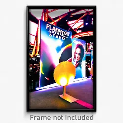 Pixel Art Poster - Flamboyant Stand (8 Bit Psychedelic Trippy Video Game Print)