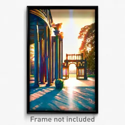 Pixel Art Poster - Nice Folly (8 Bit Psychedelic Trippy Weird Video Game Print)