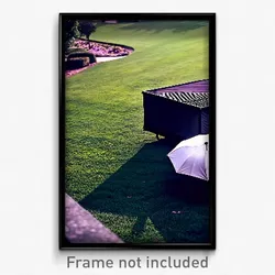 Pixel Art Poster - Dreary Lawn (8 Bit Psychedelic Trippy Weird Video Game Print)