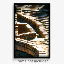 Pixel Art Poster - Rough Brickyard (8 Bit Psychedelic Trippy Video Game Print)